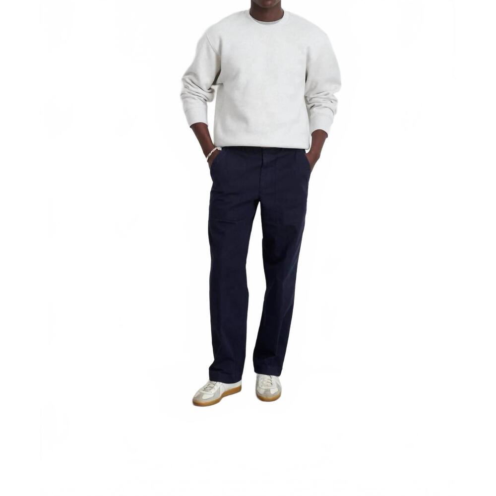 NEW ALEX MILL herringbone field pant in navy